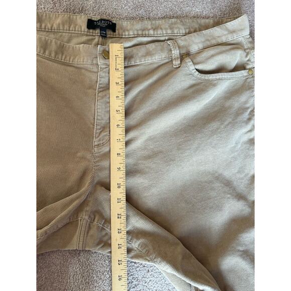 Talbots Pants Corduroy Size 24W Straight Tan Stretch - Picture 5 of 7